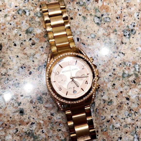 Rose Gold Michael Kors watch (womens)